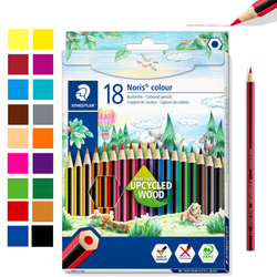 Kredki ołówkowe sześciokątne 18 kolorów Wopex Noris colour STAEDTLER