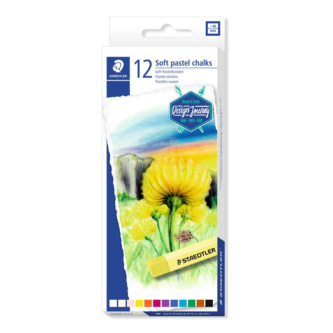 Kredki pastelowe suche pastele 12 kolorów Karat Design Journey STAEDTLER 