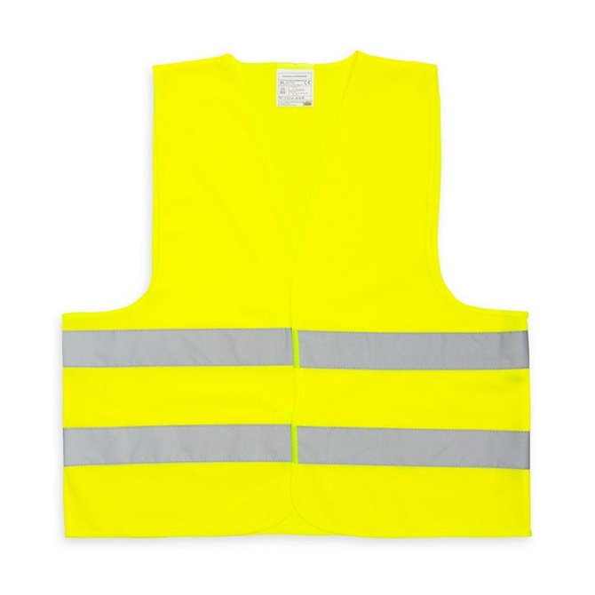 Kamizelka odblaskowa dorosłych nadruk logo napis