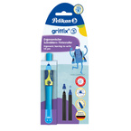 Pióro kulkowe Griffix 3 dla dzieci praworęcznych niebieskie Blue PELIKAN