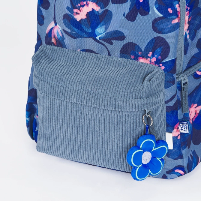 Plecak szkolny młodzieżowy niebieski kwiatki 26l Bloom OXFORD