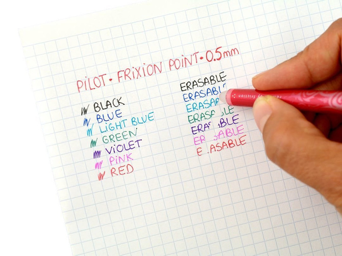 Cienkopis ścieralny wymazywalny żelowy 0,5 FriXion Point PILOT