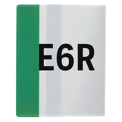 Okładka E6R regulowana 24,5cm x 34-37,7cm przezroczysta krystaliczna