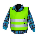 Kamizelka odblaskowa ostrzegawcza zielona dzieci szkolne 45x50cm 10szt