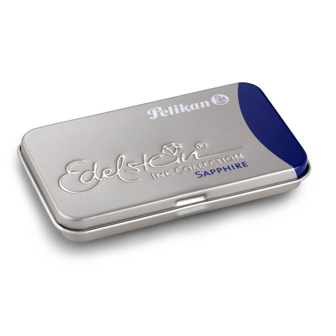 Naboje wkłady pióra wiecznego długie Edelstein Sapphire granat 6szt PELIKAN