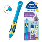 Ołówek Griffix 2 nauki pisania Leworęczny +3 wkłady Neon Fresh Blue PELIKAN