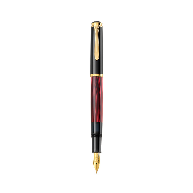 Pióro wieczne Classic M200 F Red Marbled na prezent premium PELIKAN