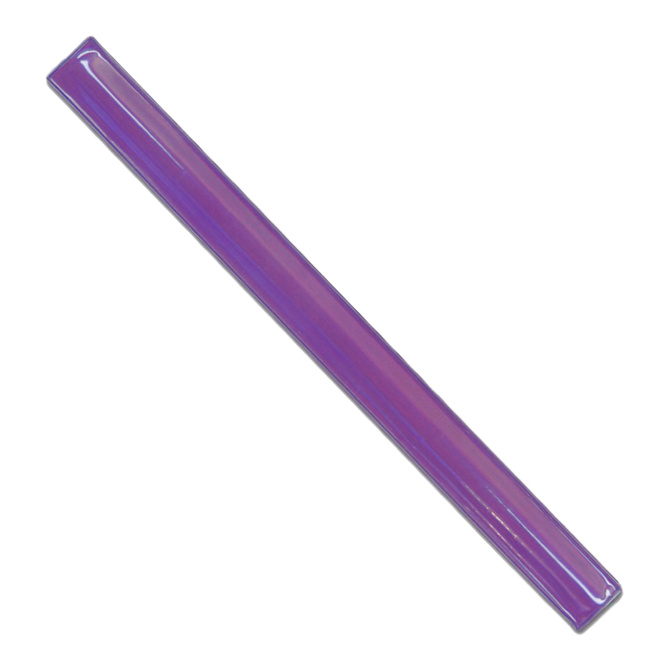 Opaska odblaskowa samozaciskowa 3x34cm fioletowa