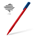 Pisaki flamastry mazaki trójkątne plastikowym etui Triplus 10szt STAEDTLER