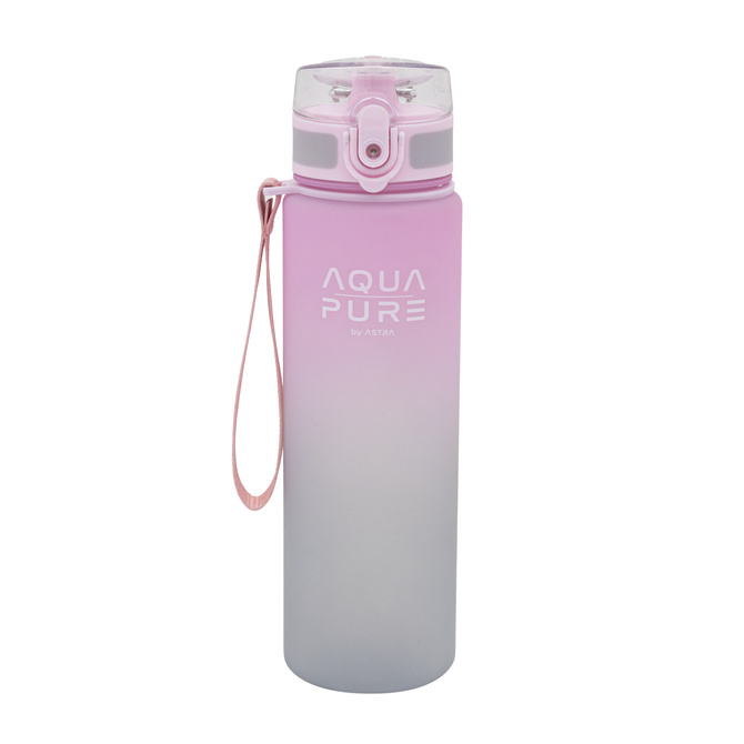 Bidon na wodę butelka dziecka tritan 600ml różowy BPA FREE AQUA PURE ASTRA