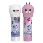 Klej w sztyfcie 8g szkolny zmywalny Animals zwierzątka ASTRA blister 2szt