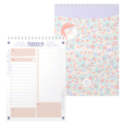 Planer dzienny lista zadań zakupów notatnik A5 70 kartek Floral OXFORD