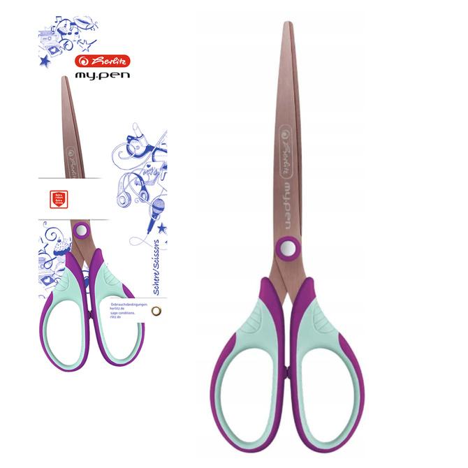 Nożyczki tytanowe my.pen dla praworęcznych 18cm HERLITZ