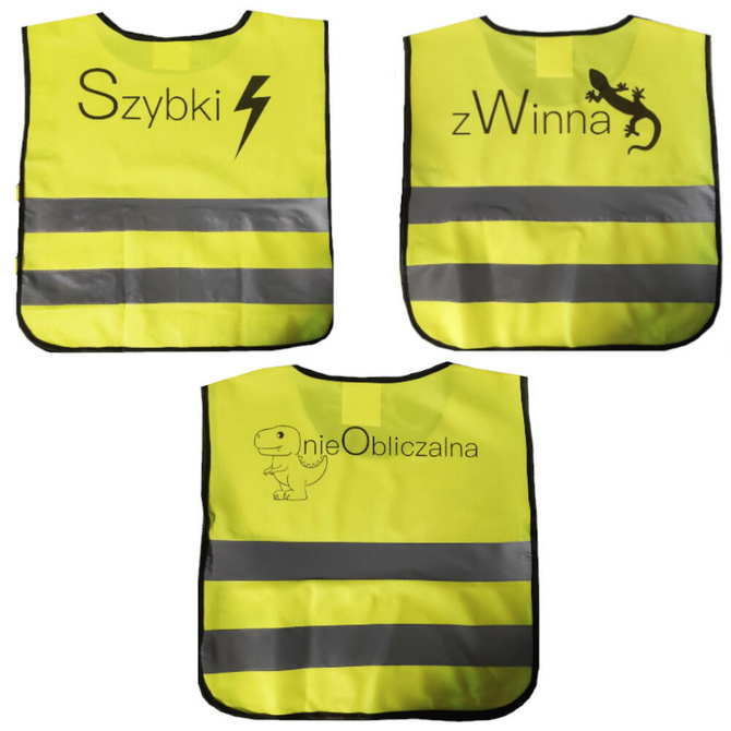 Usługa nadruku 1szt przy zakupie 1-19szt kamizelek