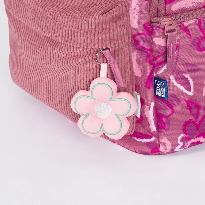 Plecak szkolny młodzieżowy ciemnoróżowy kwiatki 26l Bloom OXFORD