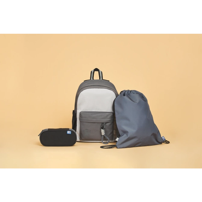 Plecak szkolny młodzieżowy szary czarny 25l Funky OXFORD