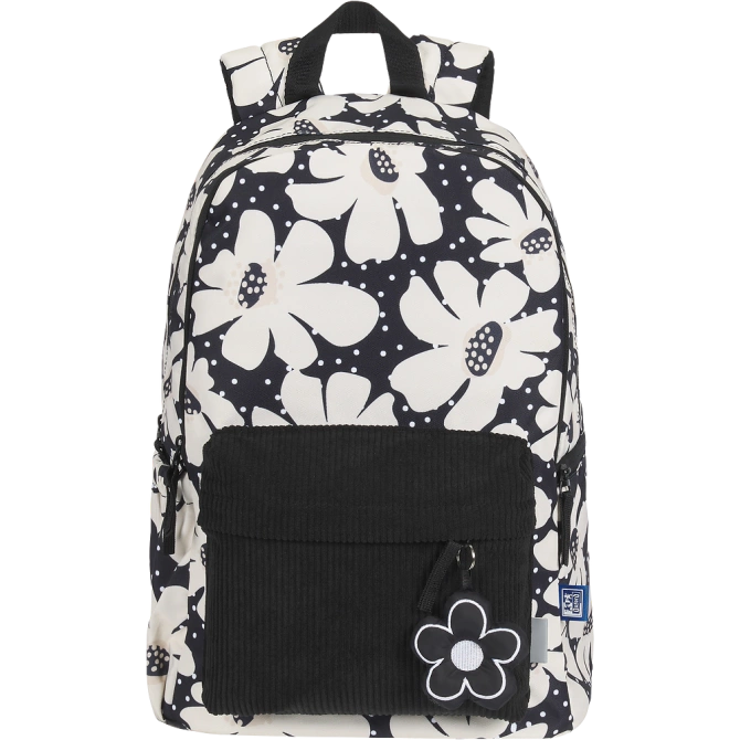 Plecak szkolny młodzieżowy czarny kwiatki 26l Bloom OXFORD