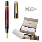 Pióro wieczne Classic M200 M Red Marbled na prezent premium PELIKAN