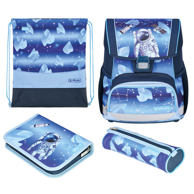 Zestaw tornister plecak szkolny Loop Plus kosmonauta Cosmic Explore HERLITZ