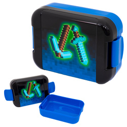 Śniadaniówka pojemnik na kanapki lunchbox Minecraft Blue Pixel ASTRA