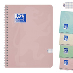 Kołozeszyt kołonotatnik A4 80k kratka soft touch Pastel 1szt OXFORD