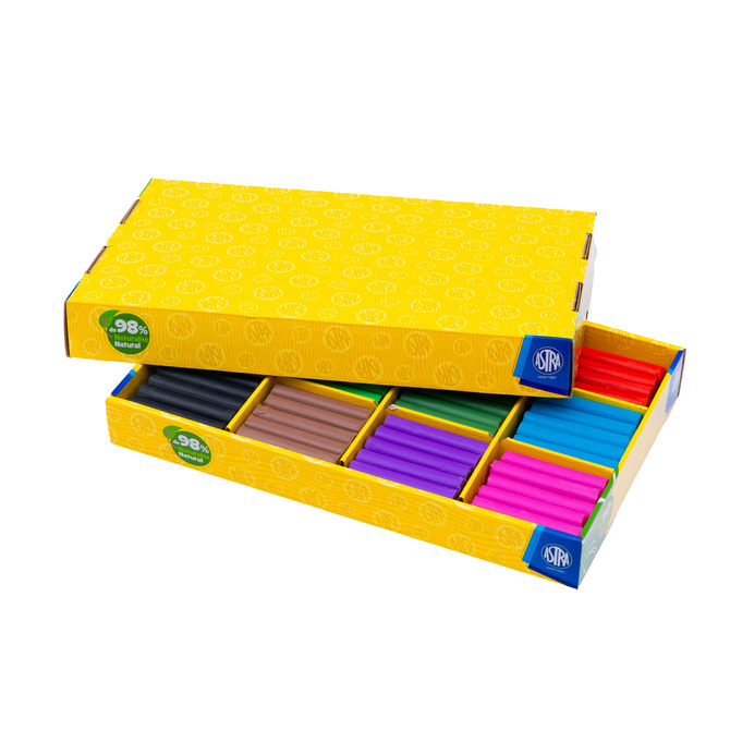 Plastelina zestaw XL do przedszkola 12kolx15szt 180 szt AS ASTRA