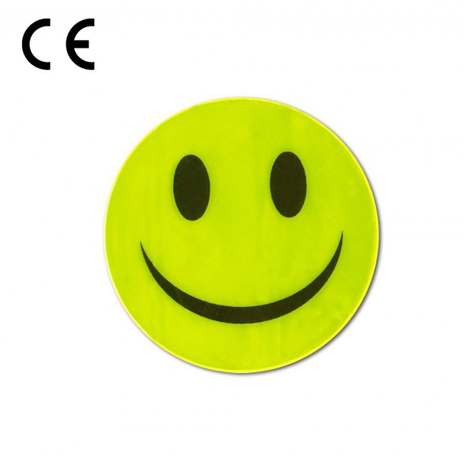 Naklejka odblaskowa na plecak rower kurtkę buźka