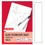 Blok techniczny A4 biały 10 kartek 170g/m2 HERLITZ