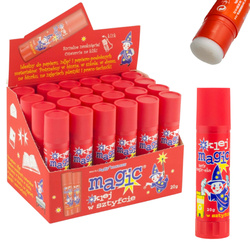 Klej MAGIC Magiczny w sztyfcie 20g EKO szkolny biurowy mocny KAMABEN 24 szt