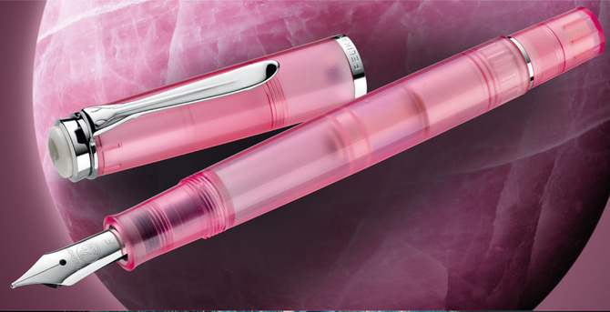 Pióro wieczne M205 EF + atrament Edelstein Rose Quartz prezent FWI PELIKAN