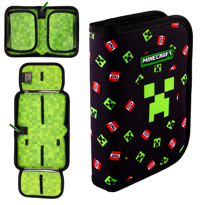 Piórnik pojedynczy dwuklapkowy bez wyposażenia Minecraft TNT AC1 ASTRA