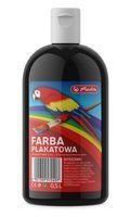 Farba plakatowa w butelce 500ml czarna HERLITZ