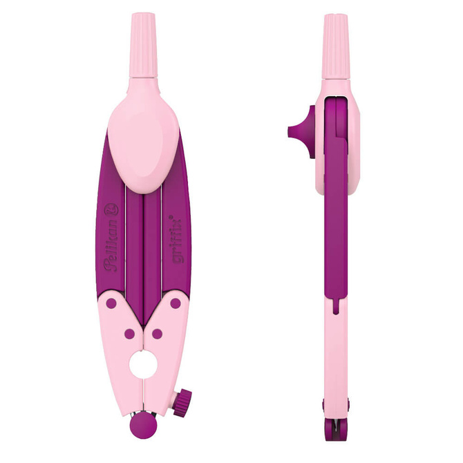 Cyrkiel szkolny Griffix + 3 rysiki H 15cm PELIKAN