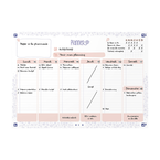 Planer tygodniowy notatnik A4 60 kartek Floral OXFORD