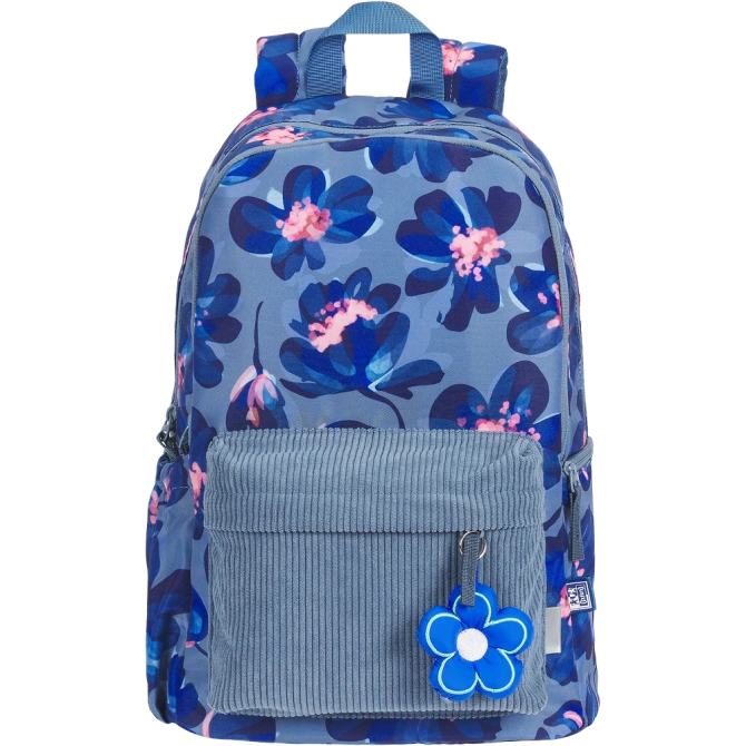 Plecak szkolny młodzieżowy niebieski kwiatki 26l Bloom OXFORD