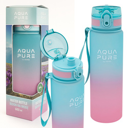 Bidon na wodę butelka dziecka tritan 600ml miętowy BPA FREE AQUA PURE ASTRA