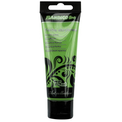 Farba akrylowa jasno zielona w tubie tubka 75ml