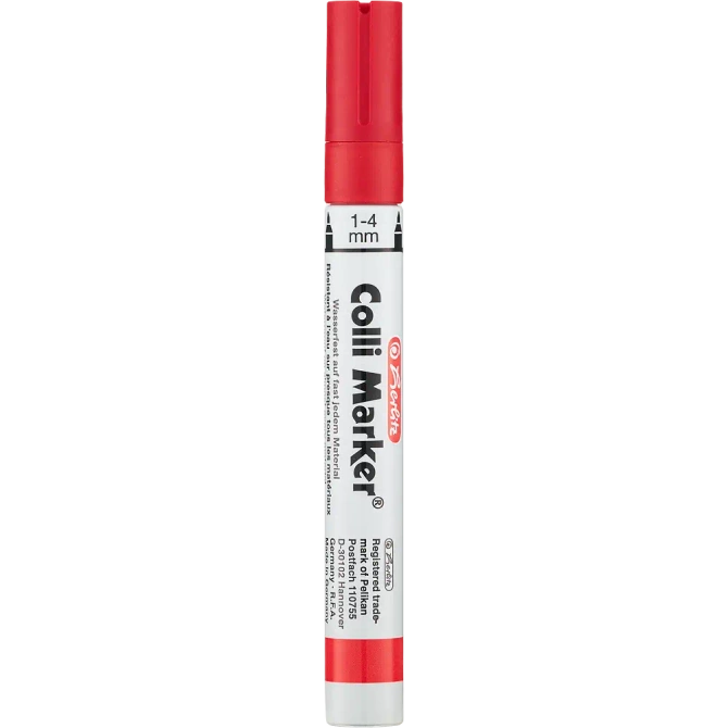 Marker permanentny wodoodporny czerwony Colli-Marker HERLITZ