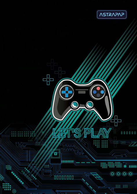 Teczka rysunkowa kartonowa z gumką A4 game sport Boys World ASTRA