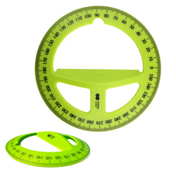 Kątomierz kołowy 360 stopni z uchwytem 3D HAPPY COLOR