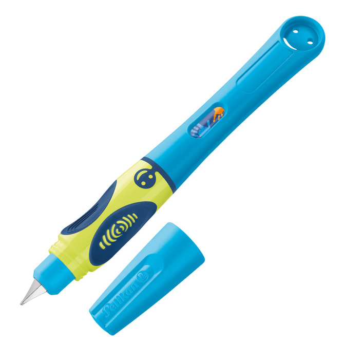 Pióro wieczne Griffix 4 dla dzieci leworęcznych niebieskie Blue PELIKAN