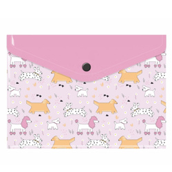 Teczka kopertowa koperta na zatrzask A5 PP pieski psy puppies BIURFOL