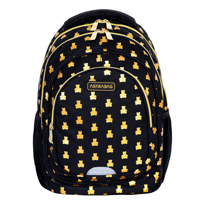 Plecak szkolny złote misie Golden Teddy AB330 3 komorowy 20l ASTRABAG