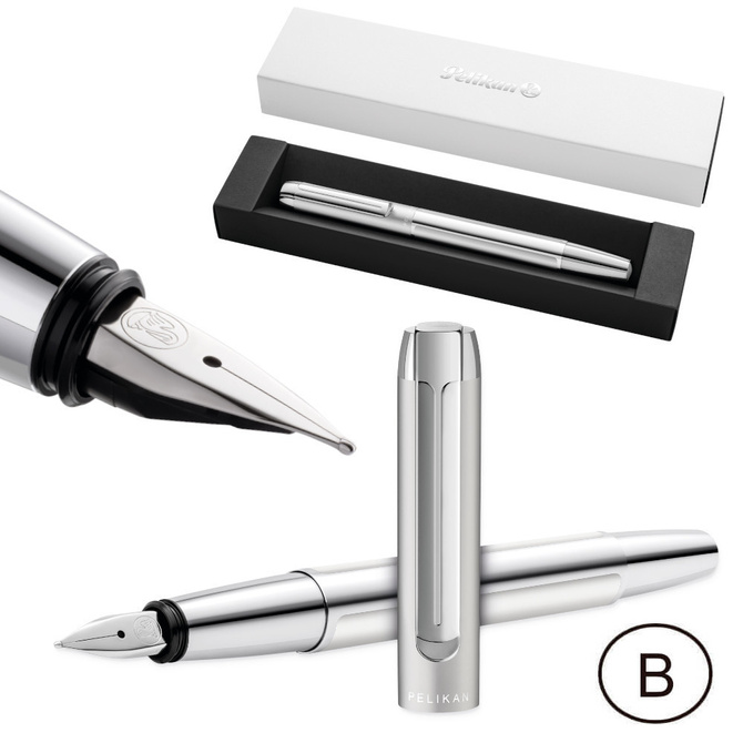 Pióro wieczne PURA P40 B Silver aluminiowe na prezent FWI PELIKAN