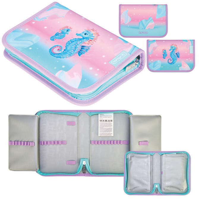 Zestaw tornister plecak szkolny Loop Plus konik morski Ocean Lights HERLITZ