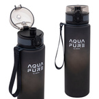Bidon na wodę butelka dziecka tritan 600ml czarny BPA FREE AQUA PURE ASTRA