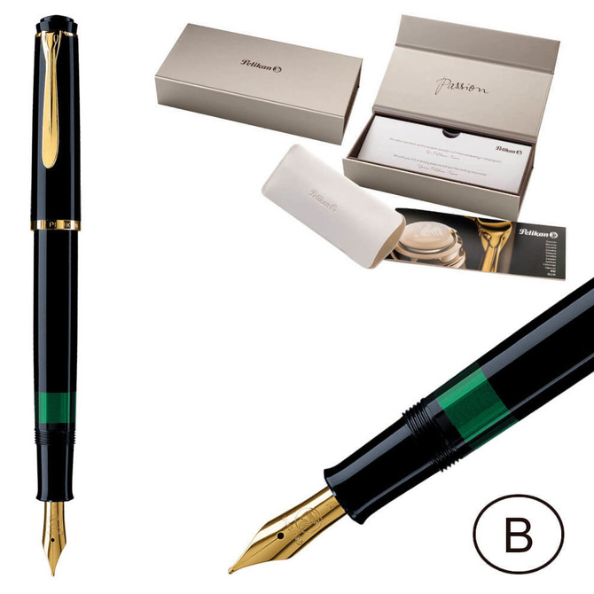 Pióro wieczne Classic M200 tłoczek B Black na prezent premium FWI PELIKAN