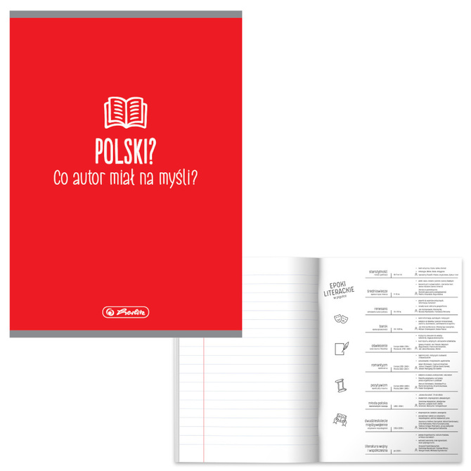 Zestaw zeszyt przedmiotowy klasa 8 10x A5 60k soft touch HERLITZ