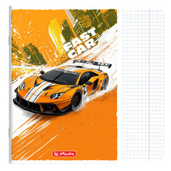 Zeszyt A5 32 kartki w kratkę z marginesem 70g/m2 Fast Car HERLITZ