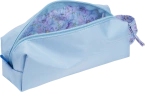 Piórnik kosmetyczka etui saszetka niebieski kwiatki flowers OXFORD